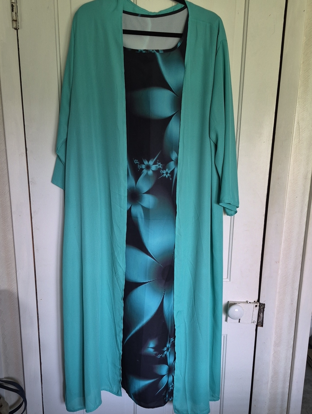 Womens 2 Piece Dress With Duster